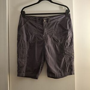 Caribbean Joe Women's Gray Cargo Shorts